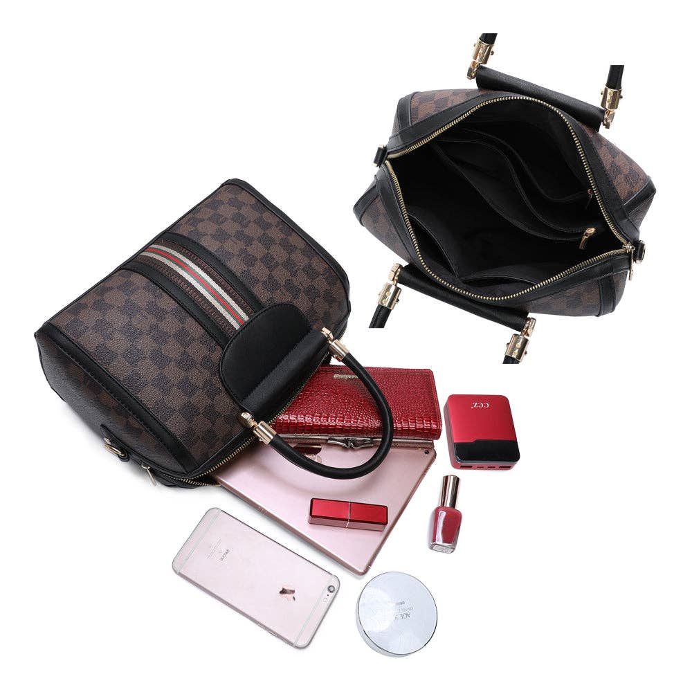 Gallantry Prestige Bowling Bag mit Schachbrettmuster