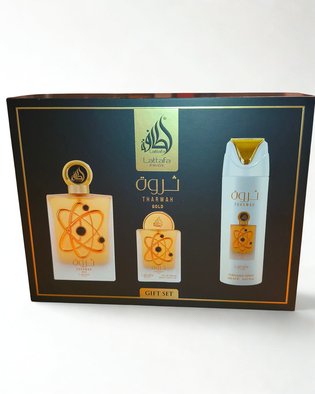 Lattafa Tharwah Gold Geschenkset 3-teilig