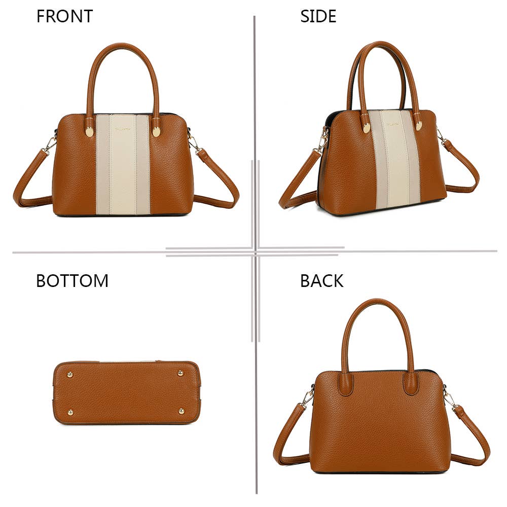 Gallantry Linea Handtasche mit Kontraststreifen & Schulterriemen