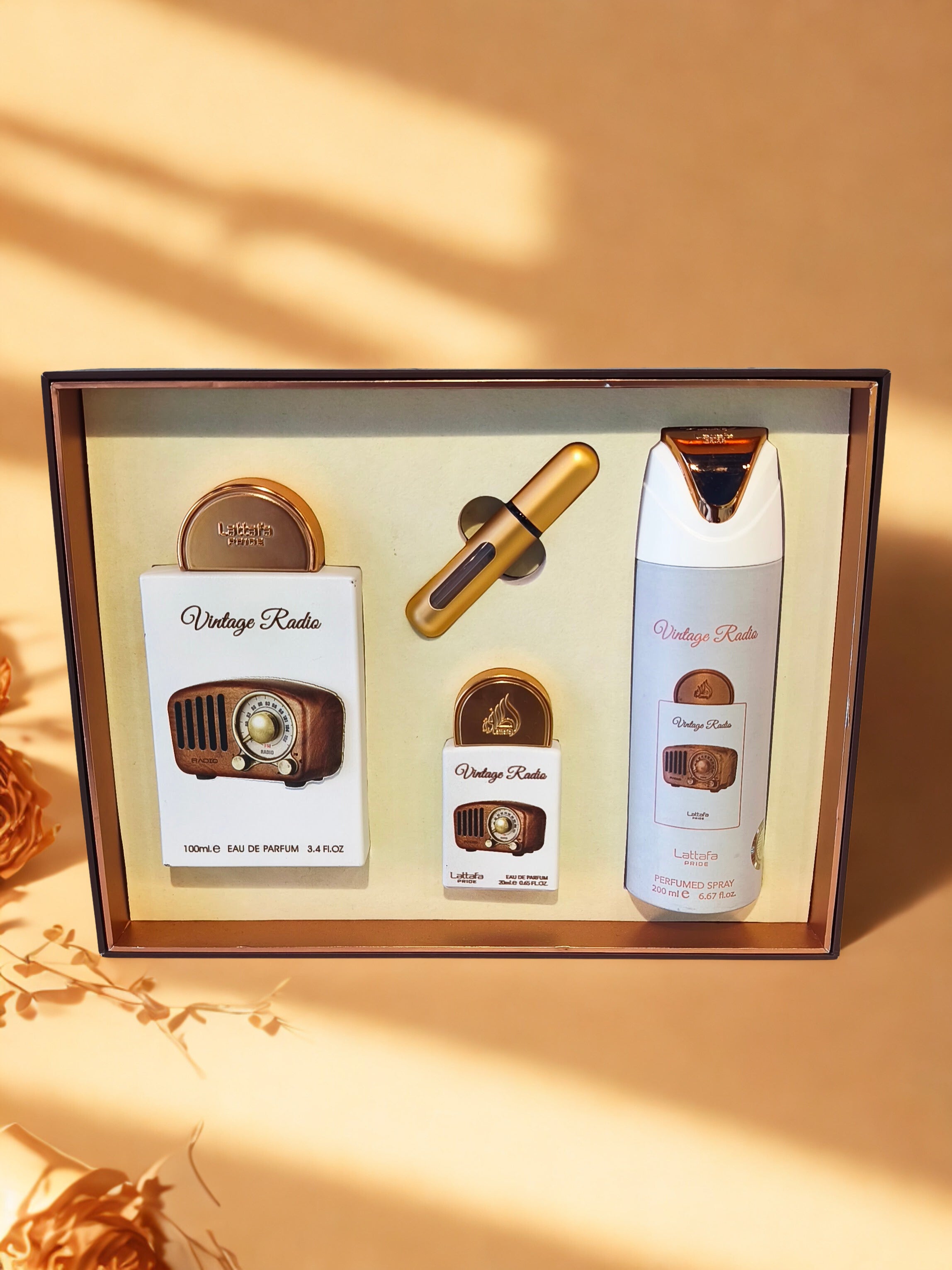 Lattafa Vintage Radio – 3-teiliges Geschenkset