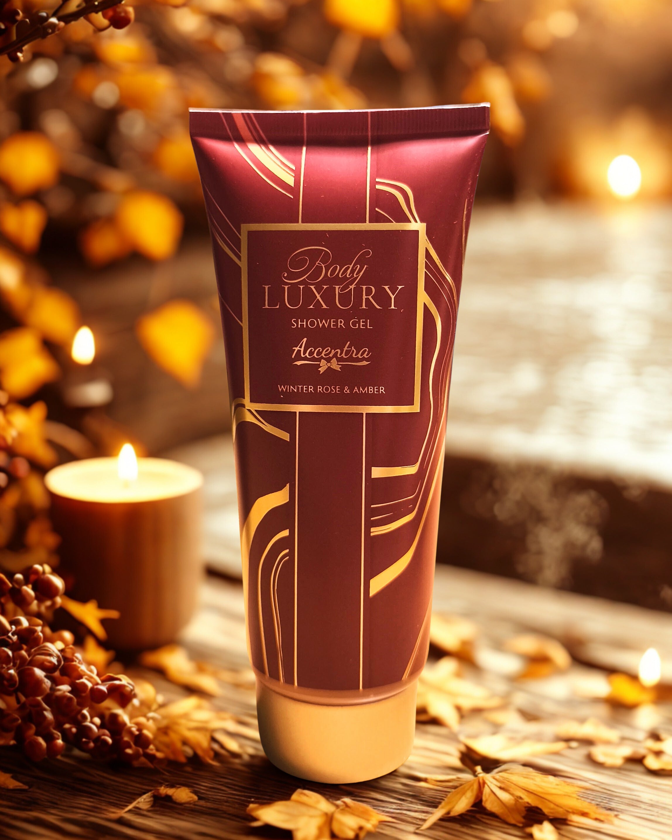 BODY LUXURY – Duschgel Winter Rose & Amber (200 ml)