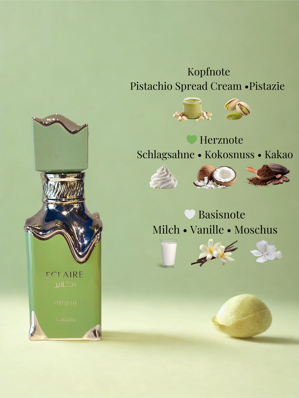 Lattafa – Eclaire Pistache Eau de Parfum 100ml
