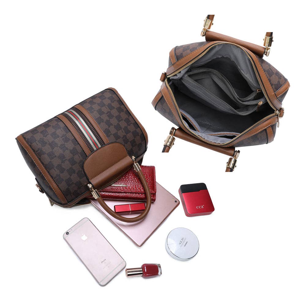 Gallantry Prestige Bowling Bag mit Schachbrettmuster