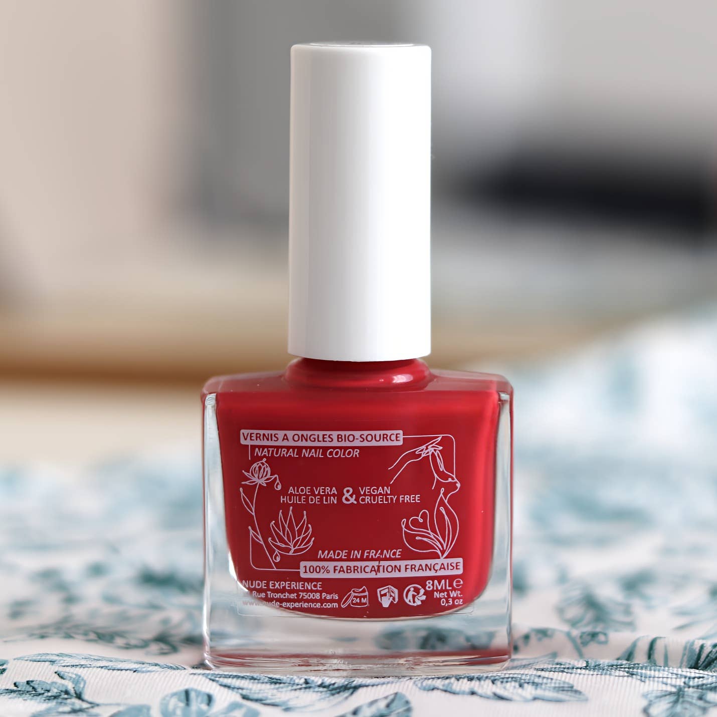 Nude Experience Bio-Nagellack – Granada | Roter Granat | Vegan