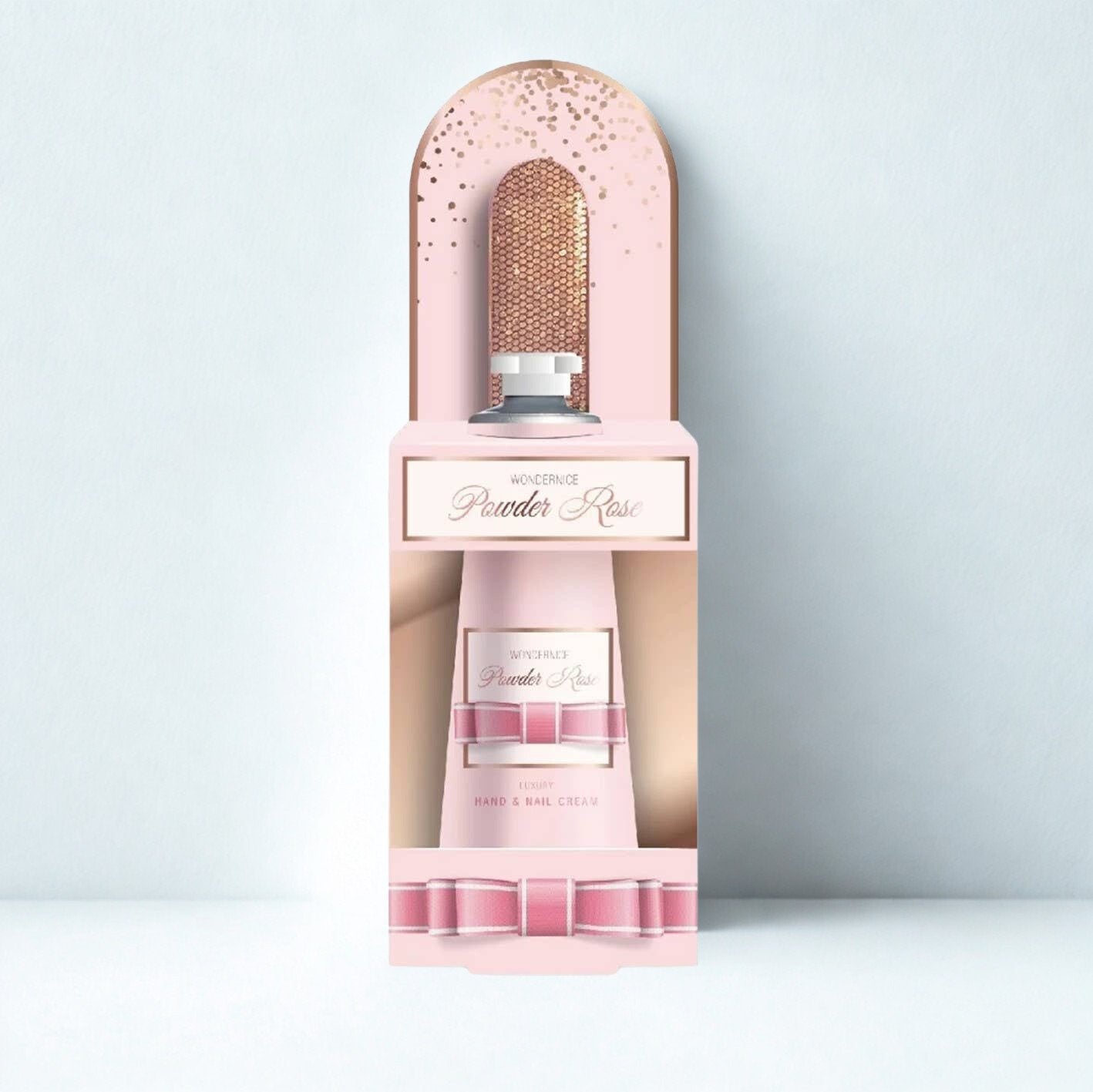 Powder Rose – Mini Handpflege-Set mit Glitzerfeile