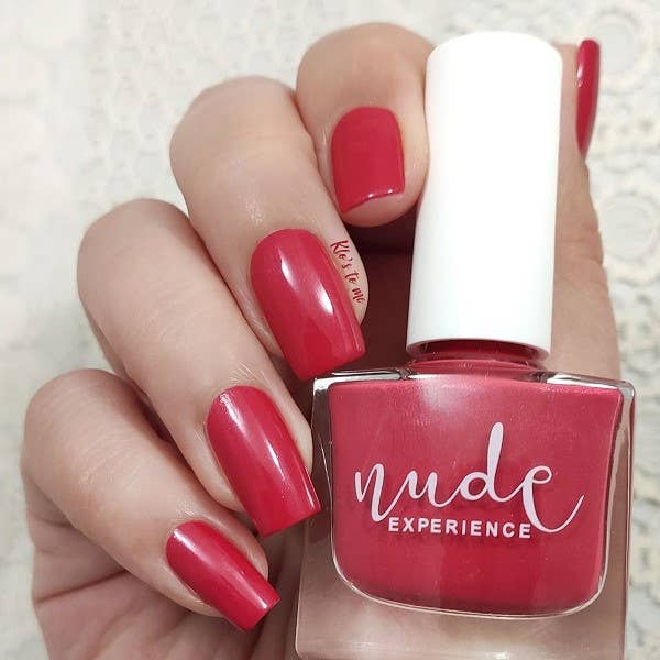 Nude Experience Bio-Nagellack – Granada | Roter Granat | Vegan